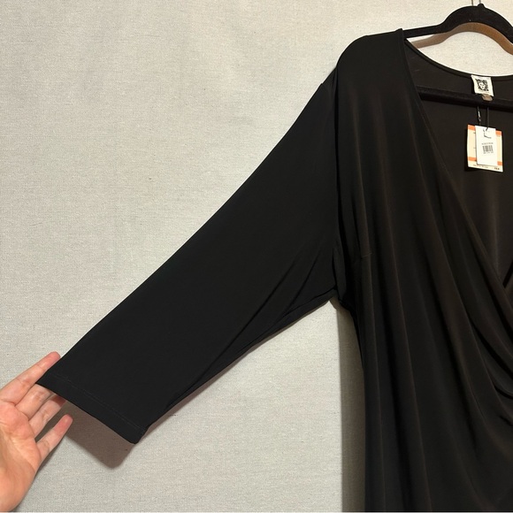 NWT Anne Klein faux wrap dress - size 3X - Picture 4 of 6